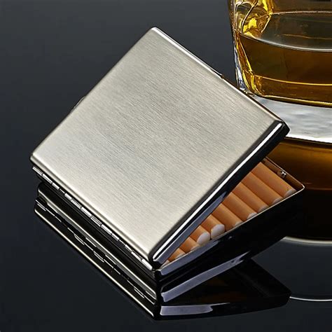 stainless steel cigarette case